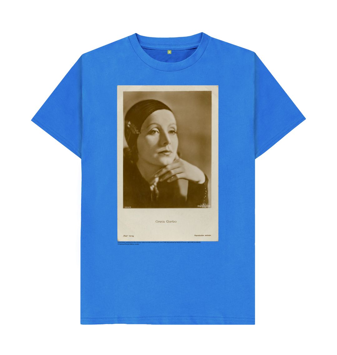 Bright blue greta garbo by ross verlag  unisex t shirt
