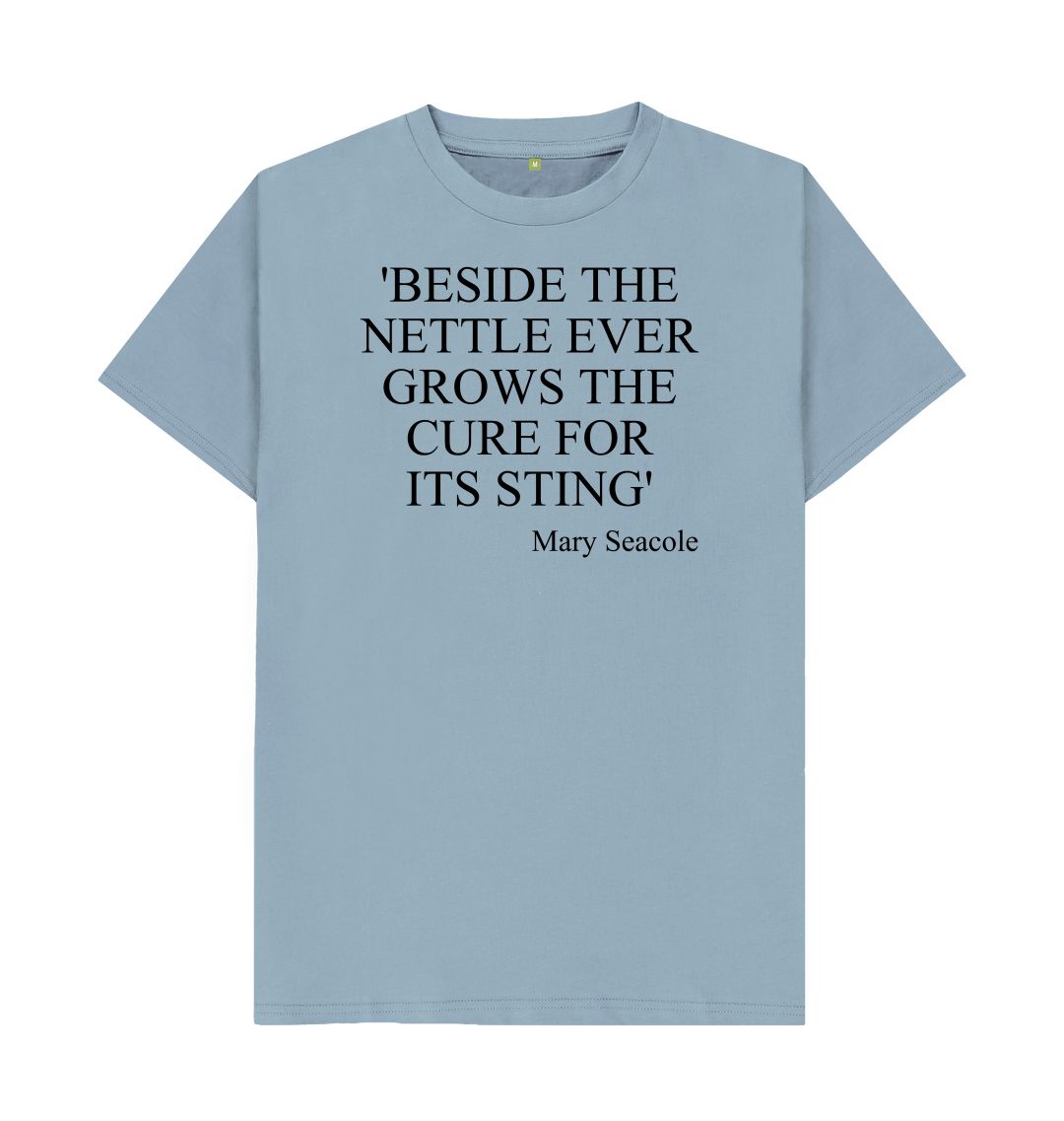 Stone blue mary seacole quote t shirt