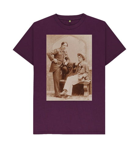 Purple Oscar Wilde and Lord Alfred Bruce Douglas Unisex T-Shirt