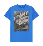Bright Blue Amy Johnson sheet music cover Unisex T-Shirt