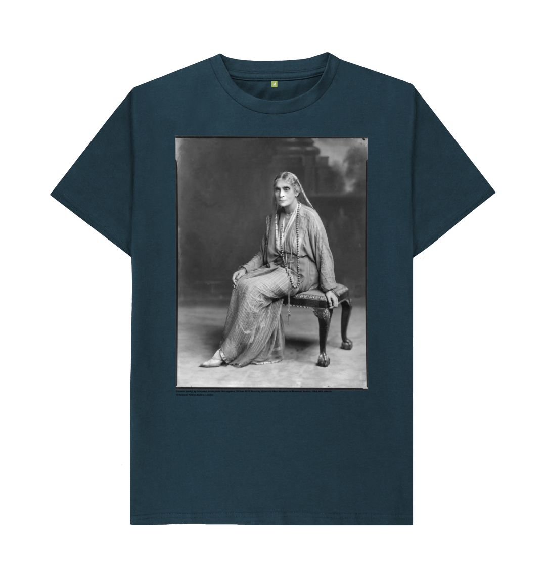 Denim blue cornelia sorabji unisex crew neck t shirt