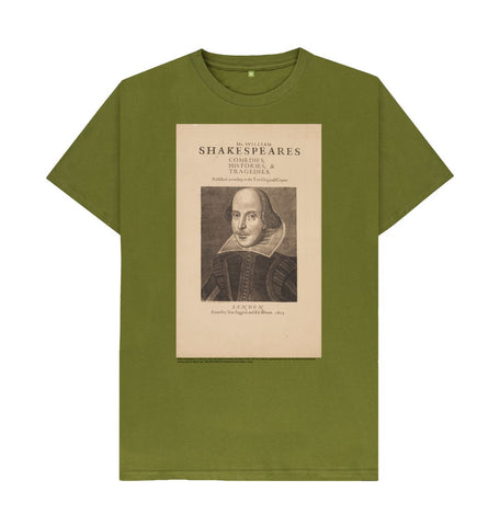 Moss Green William Shakespeare Unisex T-Shirt