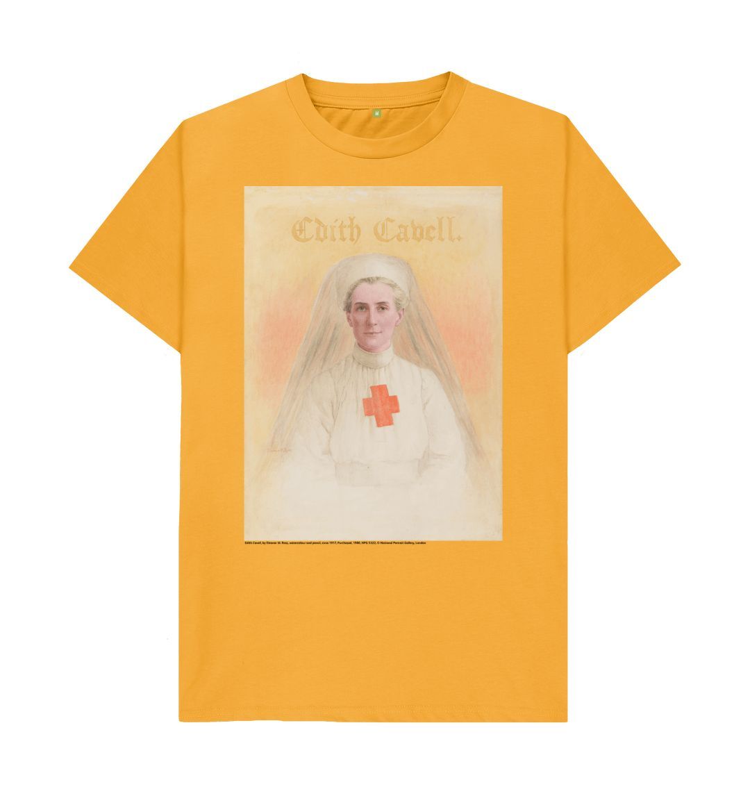 Mustard edith cavell unisex crew neck t shirt