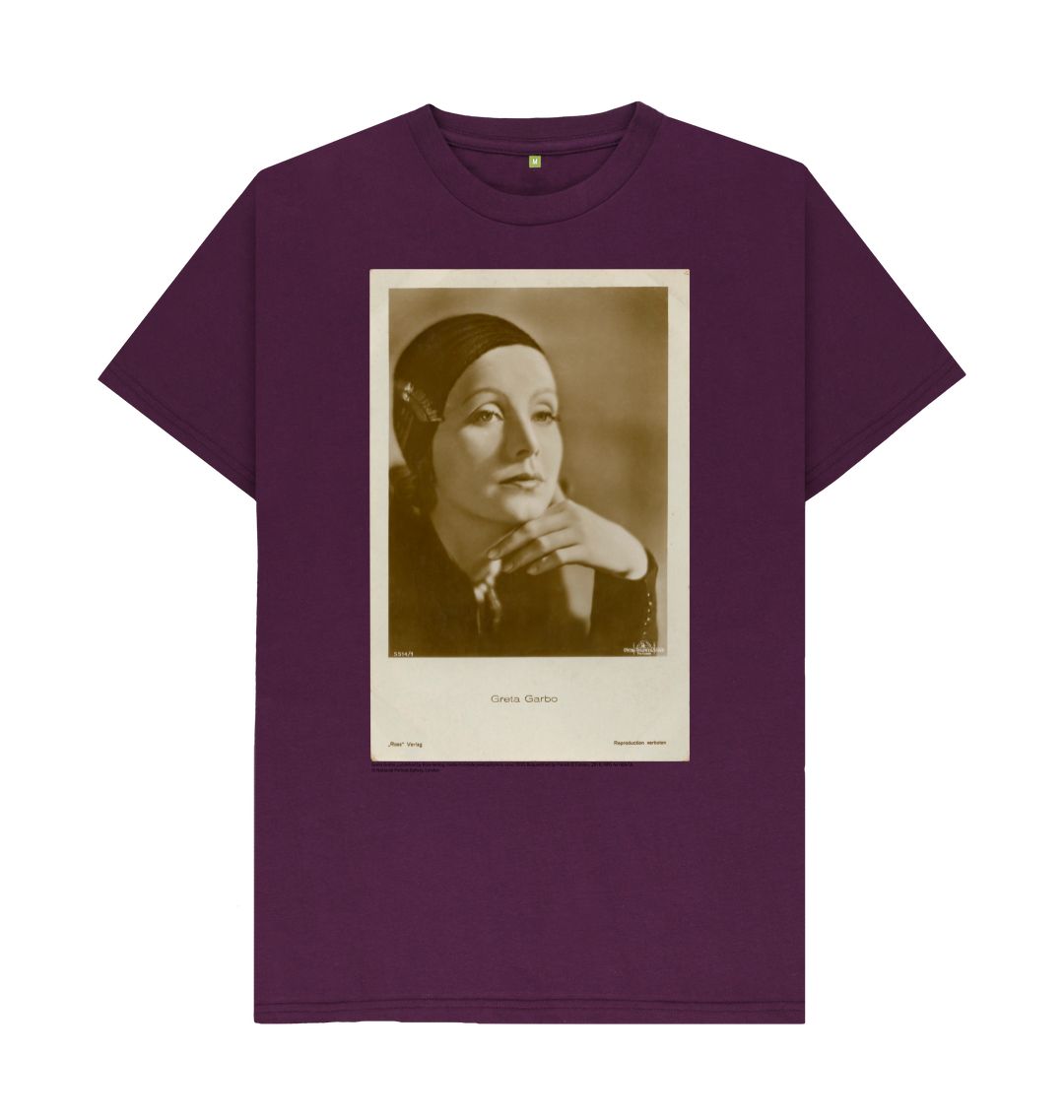 Purple greta garbo by ross verlag  unisex t shirt