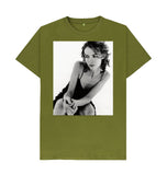 Moss Green Saffron Burrows Unisex T-Shirt