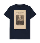 Navy Blue William Shakespeare Unisex T-Shirt