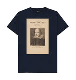 Navy Blue William Shakespeare Unisex T-Shirt