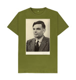 Moss Green Alan Turing Unisex t-shirt