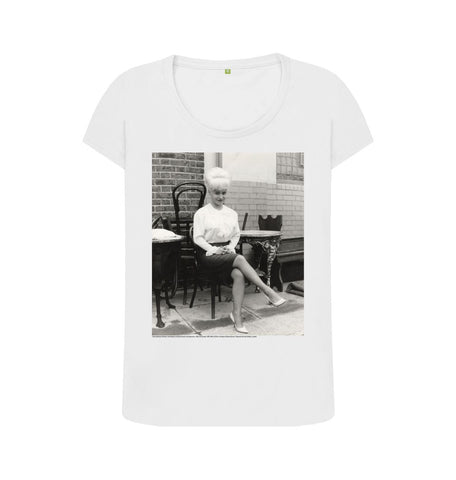 White Dame Barbara Windsor Women's Scoop Neck T-shirt