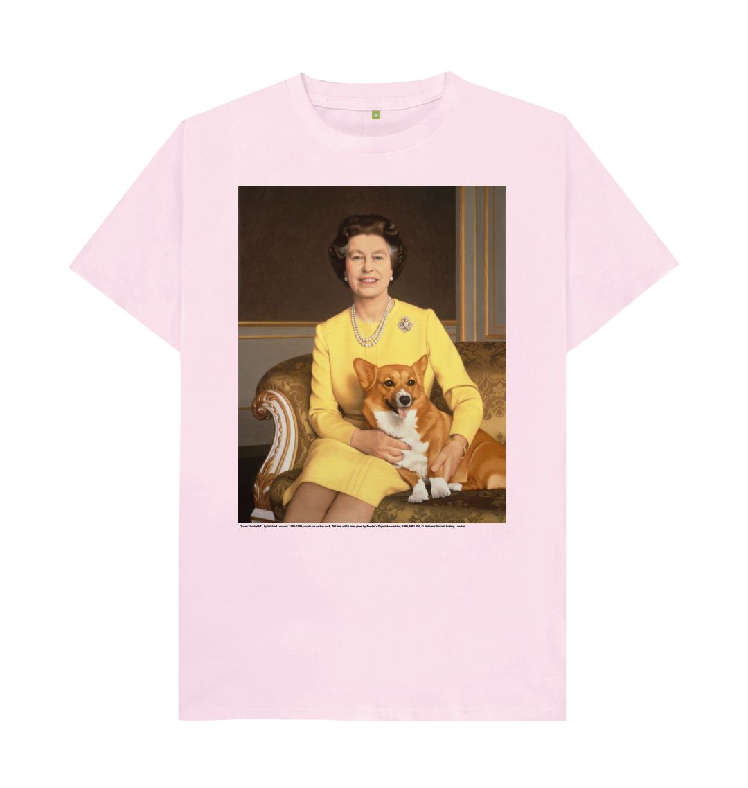 Pink queen elizabeth ii unisex t shirt