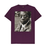 Purple James Baldwin Unisex t-shirt