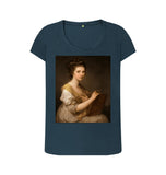 Denim Blue Angelica Kauffmann Women's Scoop Neck T-shirt