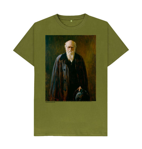 Moss Green Charles Darwin Unisex T-Shirt