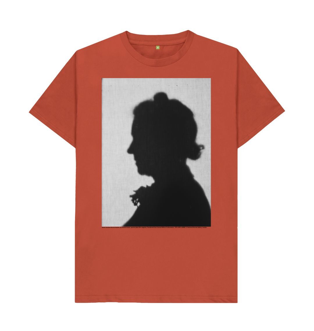 Rust dame caroline harriet hasslett unisex crew neck t shirt