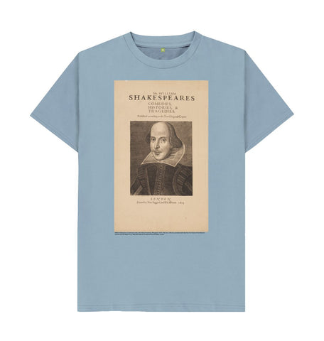 Stone Blue William Shakespeare Unisex T-Shirt