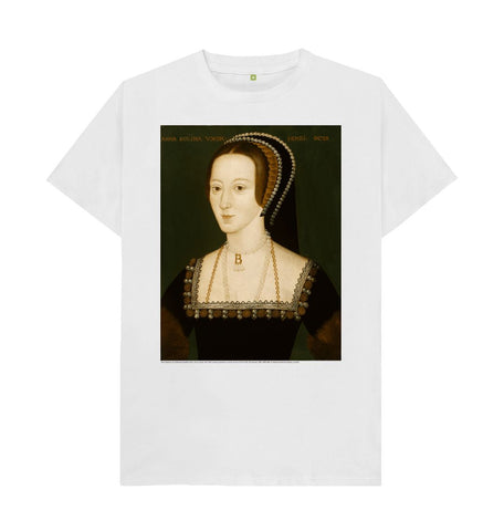 White Anne Boleyn Unisex Crew Neck T-shirt