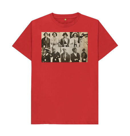 Red 'Surveillance Photograph of Militant Suffragettes' Unisex T-Shirt