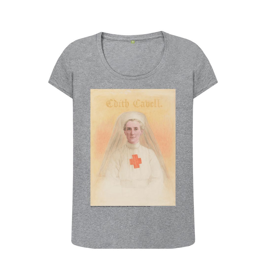 Athletic grey edith cavell women's scoop neck t shirt