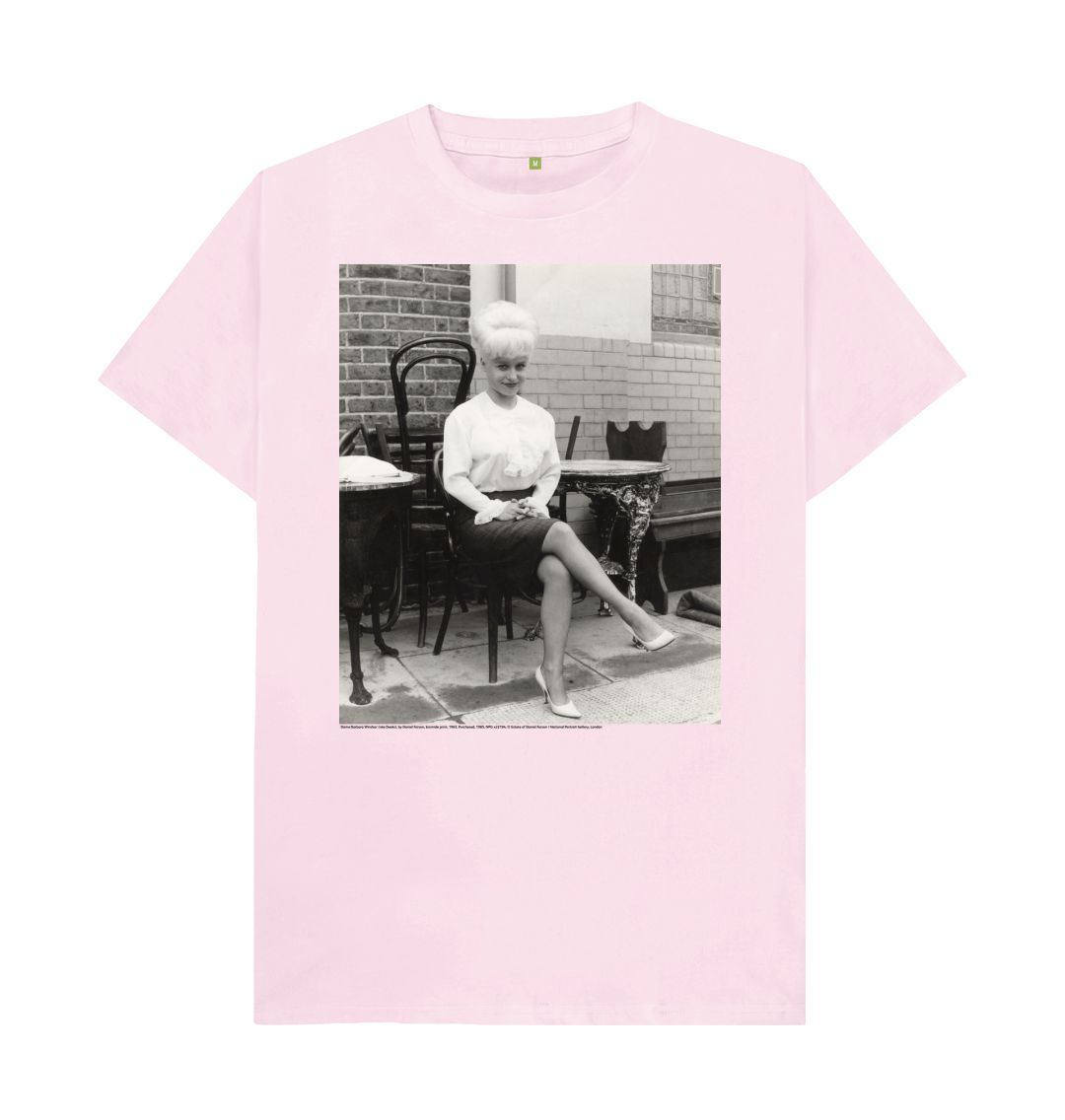 Pink dame barbara windsor unisex crew neck t shirt