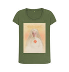 Khaki Edith Cavell Women's Scoop Neck T-shirt