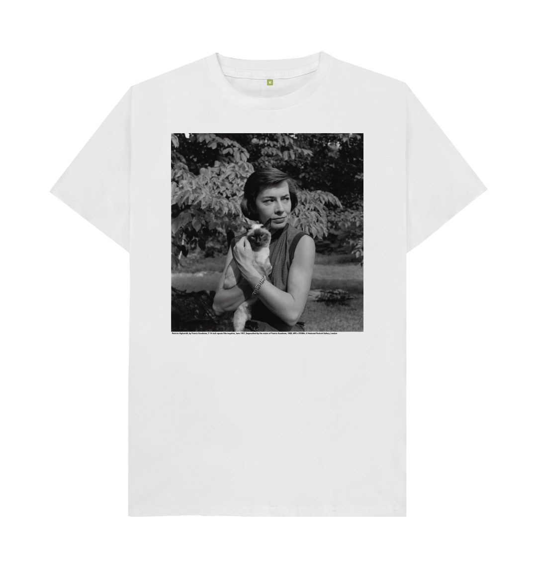 White patricia highsmith unisex t shirt